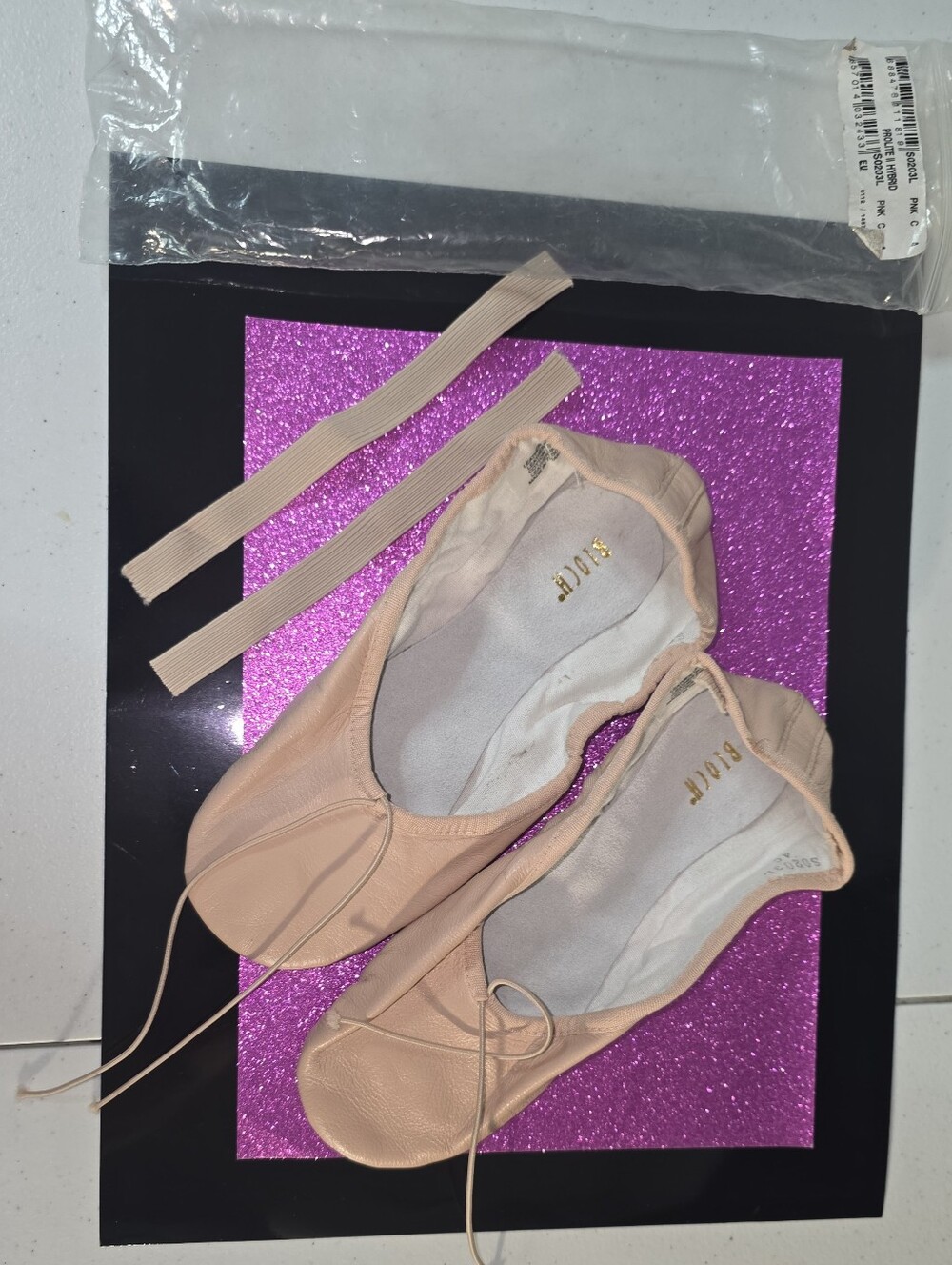 Bloch Prolite II Hybrid ballet shoes size 4C Pink Soft Leather Dance